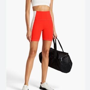 SOLID & STRIPED Women's Bright Red Bike Shorts Size S